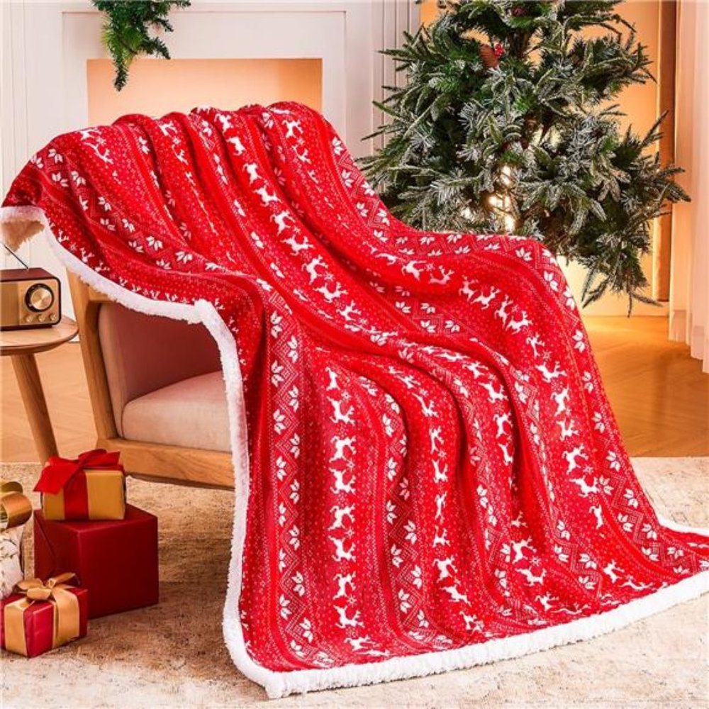 Winter Wonderland Sherpa Throw